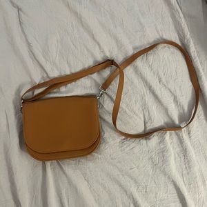 Tan small cross body bag
